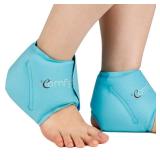Comfytemp Ankle Ice Pack Wrap for Swelling, Plantar Fasciitis, Foot Pain Relief, FSA Eligible, Gel Packs for Injuries Reusable, Hot Cold Compression for Achilles Tendonitis, Sprain Ankles, Gift, 2 Pcs