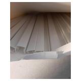 Pangda 24 Pcs Cabinet Protectors for Kitchen Cabinets Vinyl Plastic Slip on Cabinet Door Protector Edge Protector for Prevent Wear, Chipping, Discoloration, Suit for Thickness Less Than 3/4â (Whi