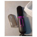 Cordless Hair Straightener for Women, Go Brush Pro Rechargeable Electric Hot Straightener Comb, Portable Mini Heated Hair Straightening for Travel (Black)