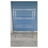 Chrome Wire Storage Rack with Wheels - Retail: $75