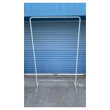 White Metal Garment Display Rack - Retail: $25