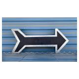 Retro Industrial Metal Arrow Sign - Retail: $45
