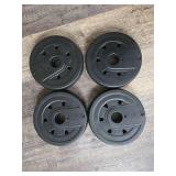1.25kg Standard Weight Plates Set of 4 - Retail: $15