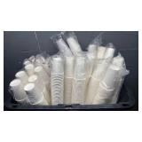 Lot of disposable cups