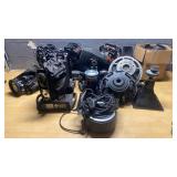Lot of broken audio equipment "parts only"