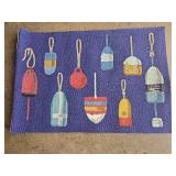 In/Out Vacationland Rug with Buoys - Retail: $49