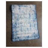 Navy Blue Abstract Area Rug 2x3 - Retail: $35