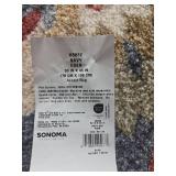 Sonoma Eden Navy Floral Accent Rug - Retail: $35