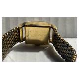 Mid-Century Gold-Tone Tank Track Watch Band