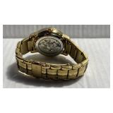 Gold-Tone Chronograph Watch with Crystal Accents - Retail: $75