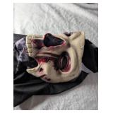 Gothic Skull Horror Mask with Hood