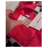 Red Racing Checkered Girls Dress