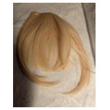 Blonde Straight Clip-in Bangs Hairpiece