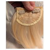 Blonde Straight Clip-in Bangs Hairpiece