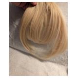 Blonde Straight Clip-in Bangs Hairpiece