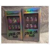 Glamermaid Press-On Nails in Floral Design