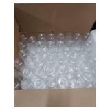 DECADORN Clear Stemless Champagne Flutes Plastic 48 Pack - 9oz Plastic Champagne Glasses - Durable and Sturdy Mimosa Glasses For Parties - Shatterproof, Recyclable, BPA-Free, Smooth Rims. - Retail: $3