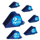 Clipper Guards for Wahl 10 12 14 16 18 20 Hair Clipper Guards 6pcs Extra Long Clipper Guard Attachments 2.5 Inch Clipper Guides Multiple Sizes Universal 2.5\, 2.25\in, 2\in, 1.75\in, 1.5\in, 1.25\in (
