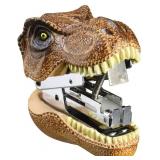 Seto Craft SR-4071 Design Accessories, Brown, 1.4 x 2.6 x 2.0 inches (3.5 x 6.5 x 5 cm), Stapler (Tyrannosaurus) - Retail: $21