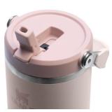 Stanley IceFlow 2.0 Flip Straw Tumbler with Handle 30 oz | Twist On Lid and Flip Up Straw | Leak Resistant Water Bottle | Insulated Stainless Steel | BPA-Free | Rose Quartz - Retail: $35