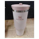 Stanley IceFlow 2.0 Flip Straw Tumbler with Handle 30 oz | Twist On Lid and Flip Up Straw | Leak Resistant Water Bottle | Insulated Stainless Steel | BPA-Free | Rose Quartz - Retail: $35
