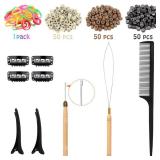 Hair Tinsel Kit (48 Inch,18 Colors, 4320 strands), Tinsel Hair Extensions with Tools, Heat Resistant Fairy Hair Tinsel Kit for Women Hair Accessories - Retail: $10