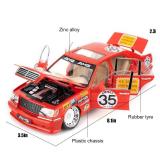 BDTCTK Compatible for 1:24 W140 S320 Model Car, Diecast Collectible Pull Back Toy Car, Retro Classic Car with Sound and Light for Adults Kids Boys Girls, Gift Red - Retail: $21