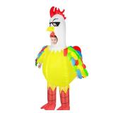 WQWOVRVO Inflatable Costume Chicken for Kids,Funny Blow up Inflatable Costumes Halloween Costume Cosplay Party Easter - Retail: $38
