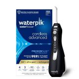 Waterpik Cordless Advanced 2.0 Water Flosser For Teeth, Gums, Braces, Dental Care With Travel Bag and 4 Tips, ADA Accepted, Rechargeable, Portable, and Waterproof, Black WP-582, *used* - Retail: $70