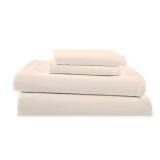 3 Piece Twin XL Bed Sheets | College and Dorm Checklist | Light Weight, Soft Breathable Sheets | Brushed Cotton Rich Blend | Secure-Fit, Wrinkle Resistant, Durable, Easy Care Comfy Bed Sheets | Ivory 