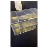awliye 3 Tier Acrylic Tea Bag Organizer Clear Teabag Storage Rack 12 Compartments Teabags Storage Containers Vertical Tea Bag Organizer Holder for Pantry Kitchen Office Cabinet *sides chipped, still f