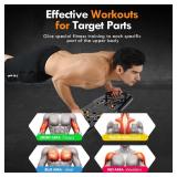 Push Up Board,Home Gym,Portable Exercise Equipment,Pilates Bar and 20 Fitness Accessories with Resistance Bands and Ab Roller Wheel,Full Body Workout at Home - Retail: $53