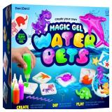 DanandDarci Aqua Fairy Water Gel Kit for Kids - Craft for Kids - Magic Elf Toy Kits - Waters Pets - DIY Squishy Maker - Make Your Own Squishies Toys Crafts for Boys and Girls Ages 6-12 - Retail: $25