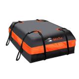 MeeFar Car Roof Bag XBEEK Rooftop top Cargo Carrier Bag Waterproof 15 Cubic feet for All Cars withWithout Rack, Includes Anti-Slip Mat, 8 Reinforced Straps, 6 Door Hooks, Luggage Lock - Retail: $110