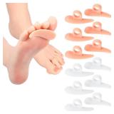 Yuanchu 6 Pairs Gel Hammer Toe Cushions, Silicone Hammer Toe Straightener Relieve Foot Pressure Discomfort One Loop Design Hammertoe Gel Support Pads for Women Men - Retail: $6