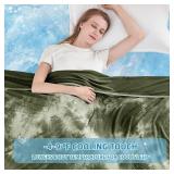 inhand Cooling Blanket Queen Size (90\x90\in), Cooling Blankets for Hot Sleepers, Absorbs Heat to Keep Adults Cool for Summer Nights Sweats, Thin Cold Lightweight Blanket for Couch Bed, All Season Use