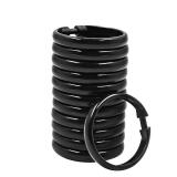 Qulable Shower Curtain Rings-12 Pack- Plastic Shower Curtain Hooks O-Shaped Rings Hook Glide Easily on Bathroom Shower Rod(Black) - Retail: $8