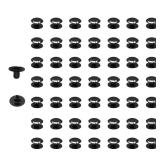 AnRui 50 Sets M4*3mm Chicago Screws, Fasteners Rivets Cross Binding Screw Connectors Steel for Leather Belt Scrapbook Photo Albums Crafting, Black - Retail: $9
