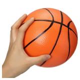 Gejoy 7-Inch Mini Basketballs (Set of 3) with Ball Pump Needles - Inflatable Toy Balls for Kids, Teens, Adults - IndoorOutdoor Sports, Summer Beach, Pool, Party Games - Orange Colors - Retail: $2,926