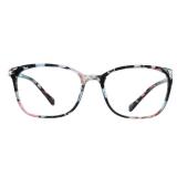 VisionGlobal Blue Light Blocking Glasses for Women, Anti Eyestrain, Computer Reading, TV Glasses, Stylish Square Frame, Anti Glare(+1.50 Magnification) - Retail: $15