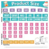 Naozinebi Colorful Calendar Bulletin Board Set Colorful Flip Calendar with Holder Colorful Classroom Decoration with 54 Date Cards Adjustable Calendar Holder for Classroom Home Decor Supplies - Retail