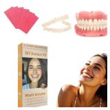 Denture Do it Yourself Full Set of Top and Bottom Fake Teeth to Create Your Perfect Smile at Home-MM04 - Retail: $5,455
