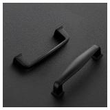 Ravinte 5 Pack 3 Inch Kitchen Cabinet Handles Matte Black Pulls Black Drawer Pulls Kitchen Cabinet Hardware for Cupboard Drawer Handles - Retail: $14