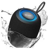 Oraolo Bluetooth Speaker, IPX7 Waterproof Portable Bluetooth Speaker with 15W Immersive Audio, 30H Playtime, LED Light, Bluetooth 5.3, Support TWS, Wireless Speakers for Outdoor Camping Home - Retail: