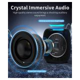 Oraolo Bluetooth Speaker, IPX7 Waterproof Portable Bluetooth Speaker with 15W Immersive Audio, 30H Playtime, LED Light, Bluetooth 5.3, Support TWS, Wireless Speakers for Outdoor Camping Home - Retail: