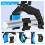 PLUSINNO 1 Pack Fishing Rod Holders for Boat, Upgraded Fishing Rod Holder with Enlarge Clamp, Innovative Dual-V Shaped Design, Fit RoundSquare Tube Boat Fishing, Fishing Gear, Gifts for Men - Retail: 