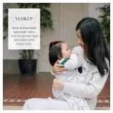 Vlokup Baby Ring Sling Baby Carrier, Soft Baby Sling Carrier for Newborn to Toddler, Lightweight Breathable Adjustable Baby Wrap Sling, White Plaid - Retail: $39