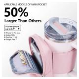 SUITMAT Water Bottle Pouch for Stanley Quencher Series Tumbler, Large Pouch Bag for Stanley Cup Accessories, Cup Backpack with Multiple Pockets for Phone, Cards, Keys (Bag Only) - Retail: $18
