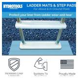 SWIMLINE HYDROTOOLS Protective Pool Ladder Mat for Above Ground Pools  Safety and Stability for Stairs, Steps and Ladders  Premium Durable Material, 9\ x 36\in - Retail: $8in