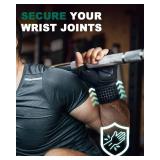 Trideer Workout Gloves for Men, Weight Lifting Gloves with Wrist Wrap Support, Full Palm Protection and Extra Grips for Weightlifting, Exercise, Cross Training, Fitness, Pull-up - Retail: $15